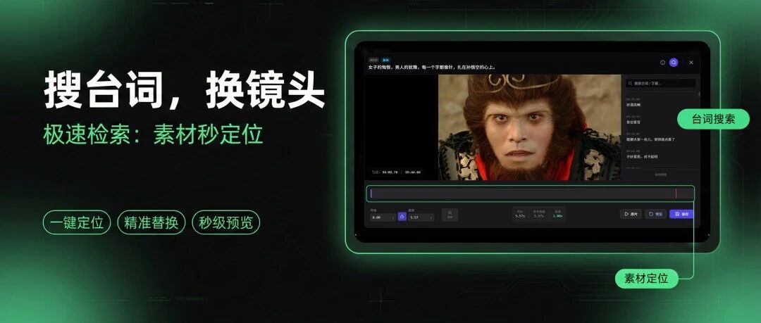 电影解说能「后期精修」了！首创AI台词定位引擎，出品即精品